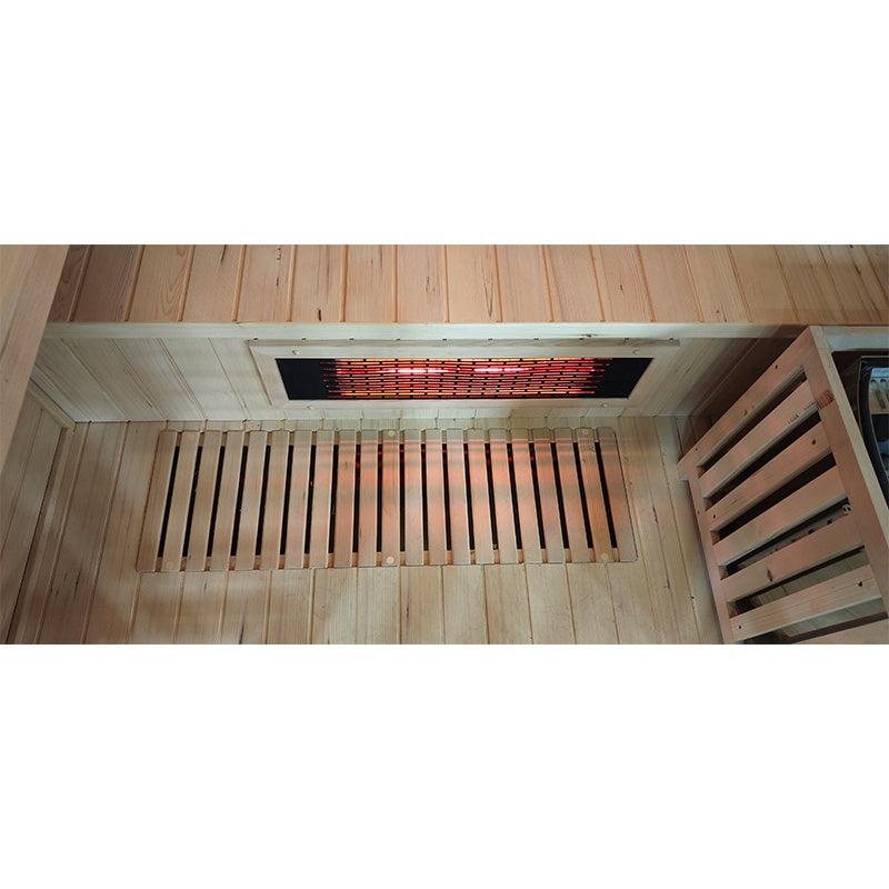 SAUNA INFRARED/FIŃSKA HELSI1 Z PIECEM HARVIA 6KW 4-5 OSOBOWA 180x160 CM 2w1 HELSI1