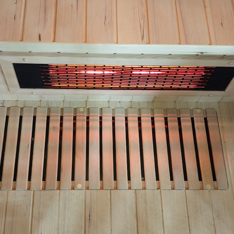 SAUNA INFRARED/FIŃSKA HELSI1 Z PIECEM HARVIA 6KW 4-5 OSOBOWA 180x160 CM 2w1 HELSI1