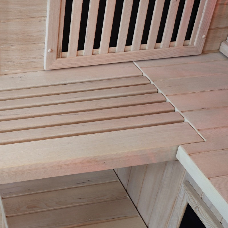SAUNA INFRARED/FIŃSKA HELSI1 Z PIECEM HARVIA 6KW 4-5 OSOBOWA 180x160 CM 2w1 HELSI1