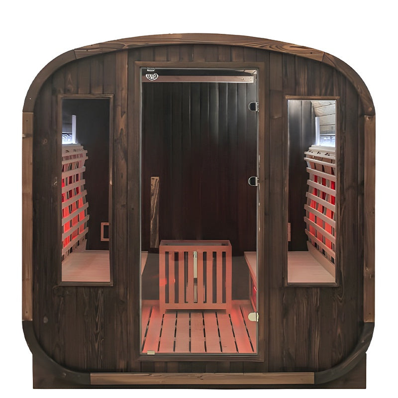 SAUNA OGRODOWA KOMBO FIŃSKA - INFRARED BECZKA HAMAR-A 4-6 OSOBOWA 180x200 CM HAMAR-A