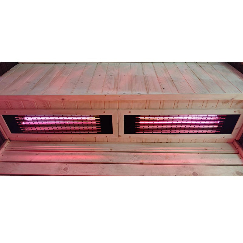 SAUNA OGRODOWA KOMBO FIŃSKA - INFRARED BECZKA HAMAR-A 4-6 OSOBOWA 180x200 CM HAMAR-A