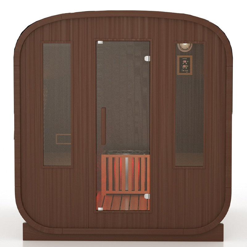 SAUNA OGRODOWA KOMBO FIŃSKA - INFRARED BECZKA HAMAR-A 4-6 OSOBOWA 180x200 CM HAMAR-A