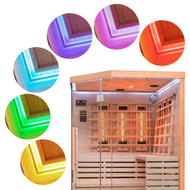 SAUNA SUCHA INFRARED NISKOTEMPERATUROWA ALTA4 4-5 OSOBOWA 150x150 CM ALTA4