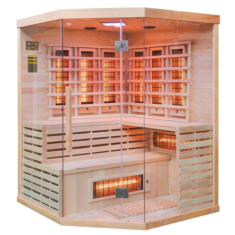 SAUNA SUCHA INFRARED NISKOTEMPERATUROWA ALTA4 4-5 OSOBOWA 150x150 CM ALTA4