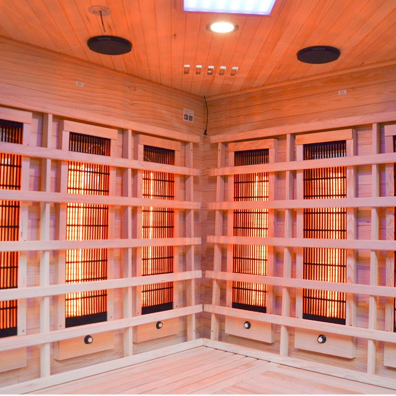 SAUNA SUCHA INFRARED NISKOTEMPERATUROWA ALTA4 4-5 OSOBOWA 150x150 CM ALTA4
