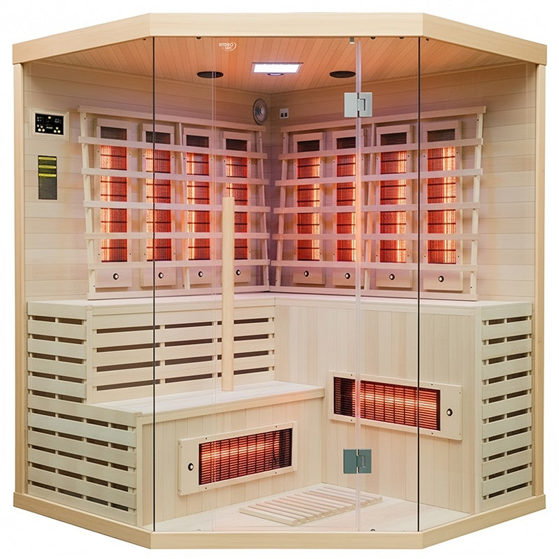 SAUNA SUCHA INFRARED NISKOTEMPERATUROWA ALTA7 5-6 OSOBOWA 180x180 CM ALTA7