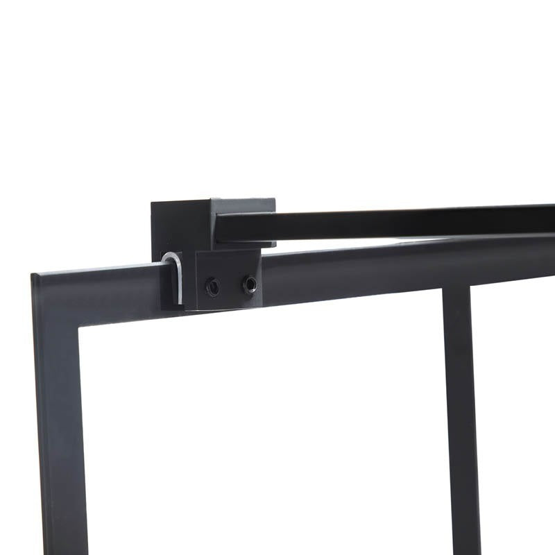 ŚCIANKA PRYSZNICOWA SH05G CZARNA 130 CM 8 MM SH05G-BL-130