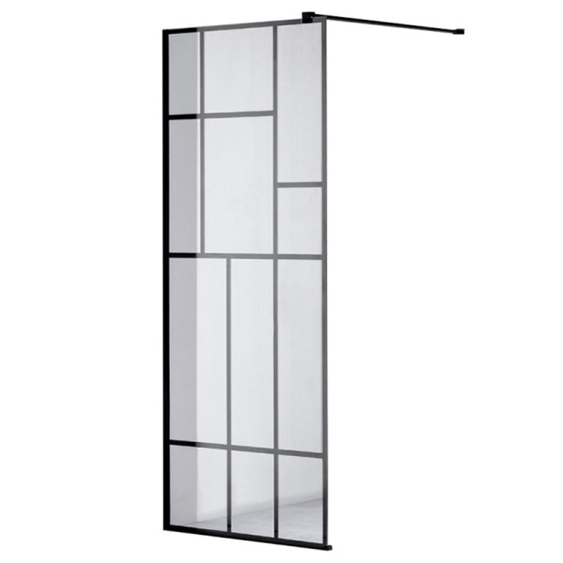 ŚCIANKA PRYSZNICOWA SH05G CZARNA 130 CM 8 MM SH05G-BL-130
