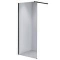 ŚCIANKA PRYSZNICOWA SH07B CZARNA 80 CM 8 MM SH07B-BL-80