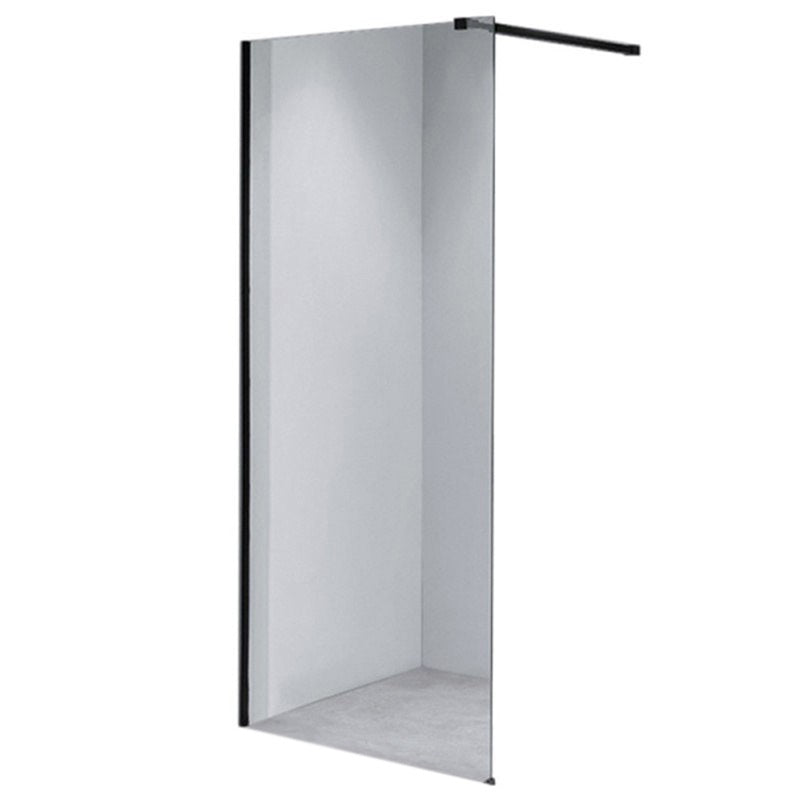 ŚCIANKA PRYSZNICOWA SH07D CZARNA 100 CM 8 MM SH07D-BL-100