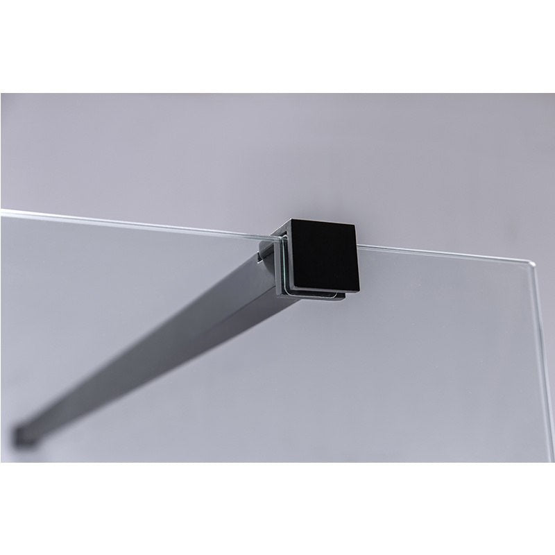 ŚCIANKA PRYSZNICOWA SH07F CZARNA 120 CM 8 MM SH07F-BL-120