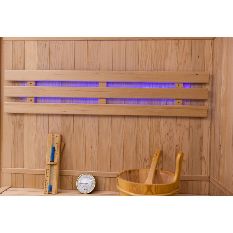SAUNA FIŃSKA WYSOKOTEMPERATUROWA Z PIECEM OSLO2/HARVIA 1-2 OSOBOWA 120x120 OSLO2