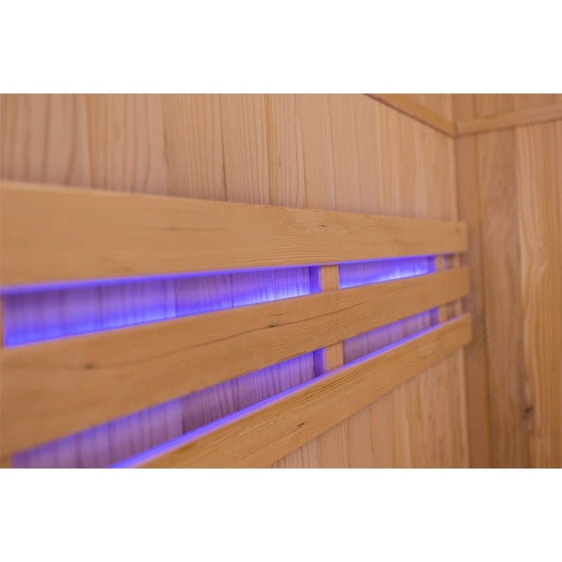 SAUNA FIŃSKA WYSOKOTEMPERATUROWA Z PIECEM OSLO2/HARVIA 1-2 OSOBOWA 120x120 OSLO2