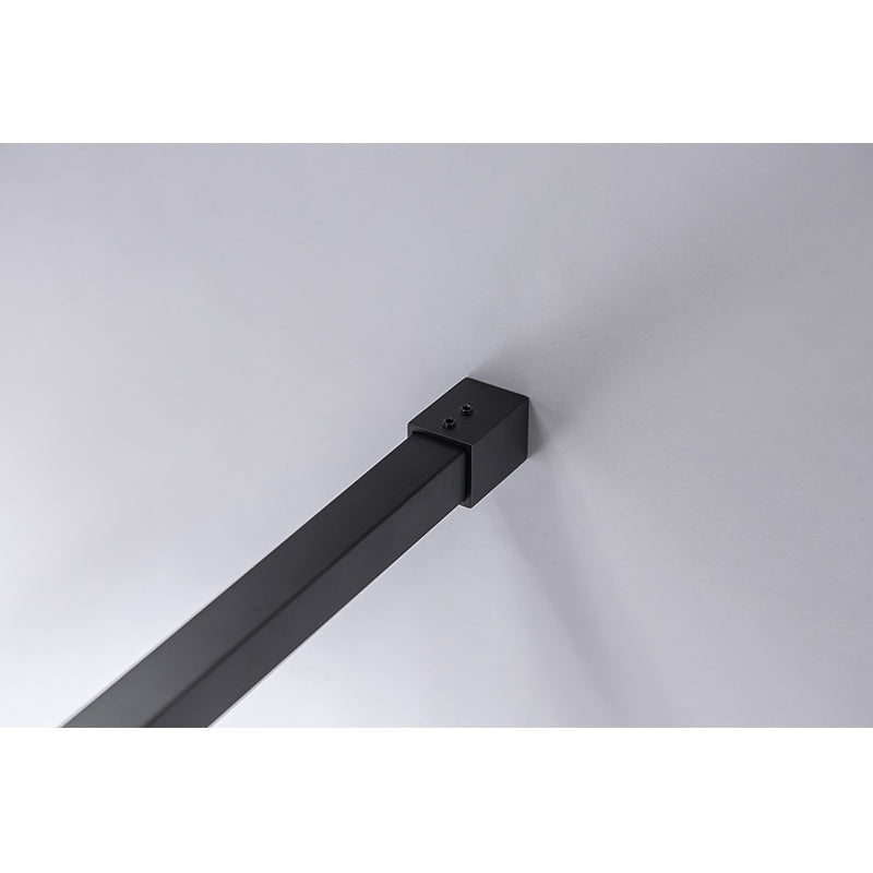 ŚCIANKA PRYSZNICOWA SH07F CZARNA 120 CM 8 MM SH07F-BL-120