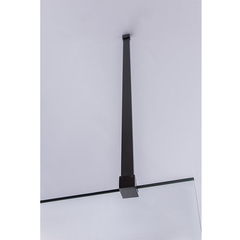 ŚCIANKA PRYSZNICOWA SH07E CZARNA 110 CM 8 MM SH07E-BL-110