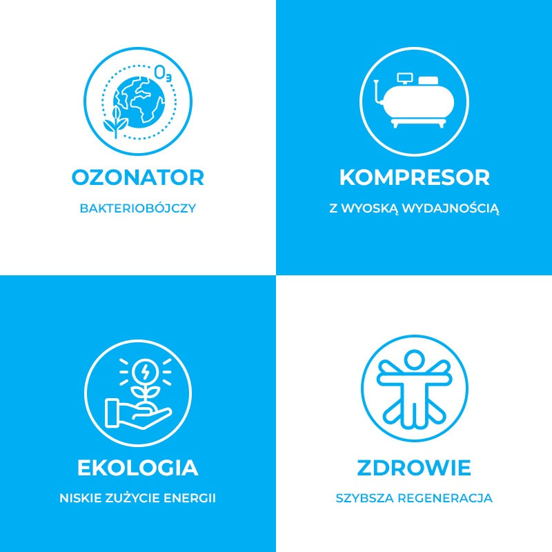 WANNA LODOWA KRIOTERAPIA BERINGA 686 BIAŁA PERŁA OBUDOWA KAWA BERINGA686-4124