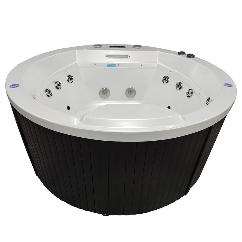 WANNA OGRODOWA Z HYDROMASAŻEM DELLA 916 BIAŁA PERŁA OBUDOWA ANTRACYT 170x170 CM DELLA-916-170-4760