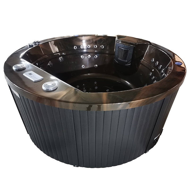 WANNA OGRODOWA Z HYDROMASAŻEM DELLA 916 MAGMA GOLD OBUDOWA ANTRACYT 170x170 CM DELLA-916-170-4759