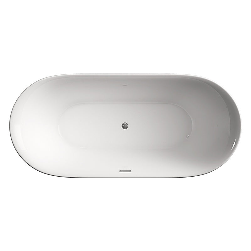 WANNA WOLNOSTOJĄCA CESANA 518C BIAŁA PRZELEW CHROM 170x75 CM CESANA-518C-170X75