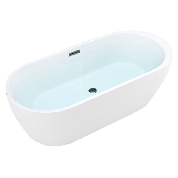 WANNA WOLNOSTOJĄCA PORTO 503A BIAŁA PRZELEW CZARNY 150x75 CM PORTO-503A-P-BL