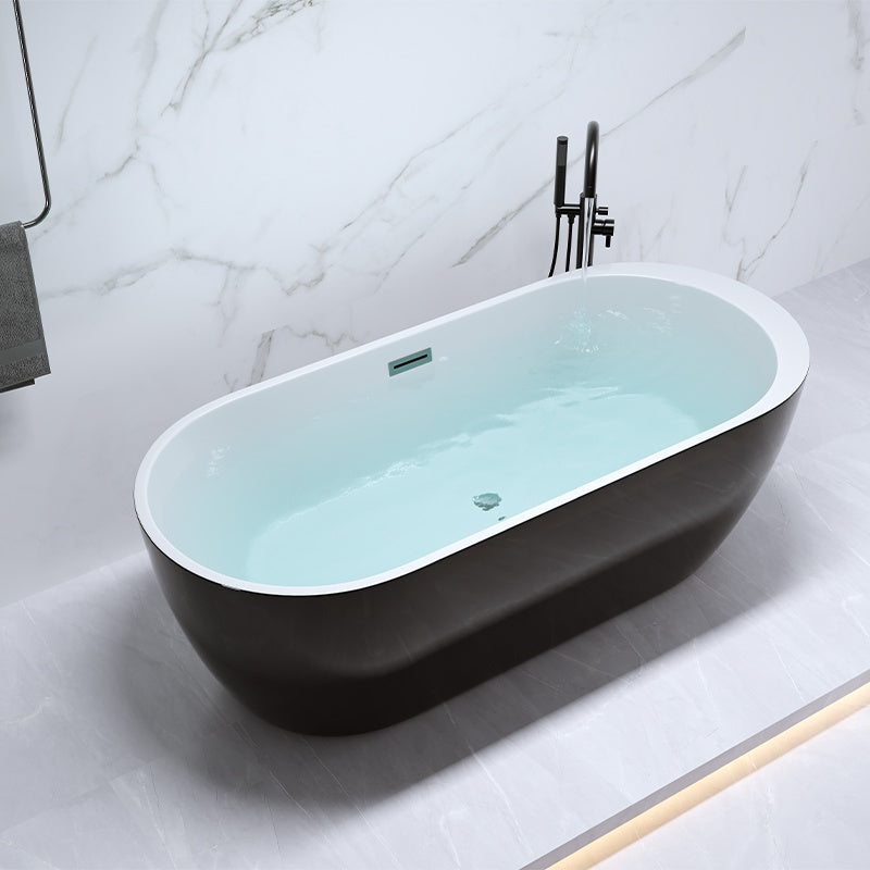 WANNA WOLNOSTOJĄCA PORTO 503A CZARNA PRZELEW CHROM 150x75 PORTO-503A-BL-150X75