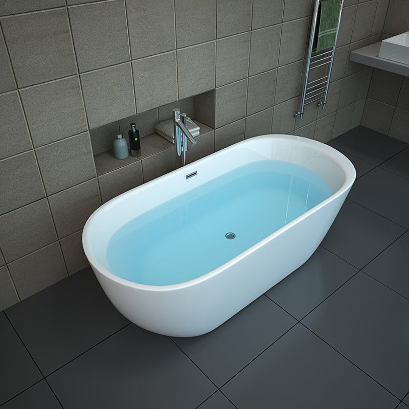 WANNA WOLNOSTOJĄCA PORTO 503A BIAŁA PRZELEW CHROM 150x75 CM PORTO-503A-150X75