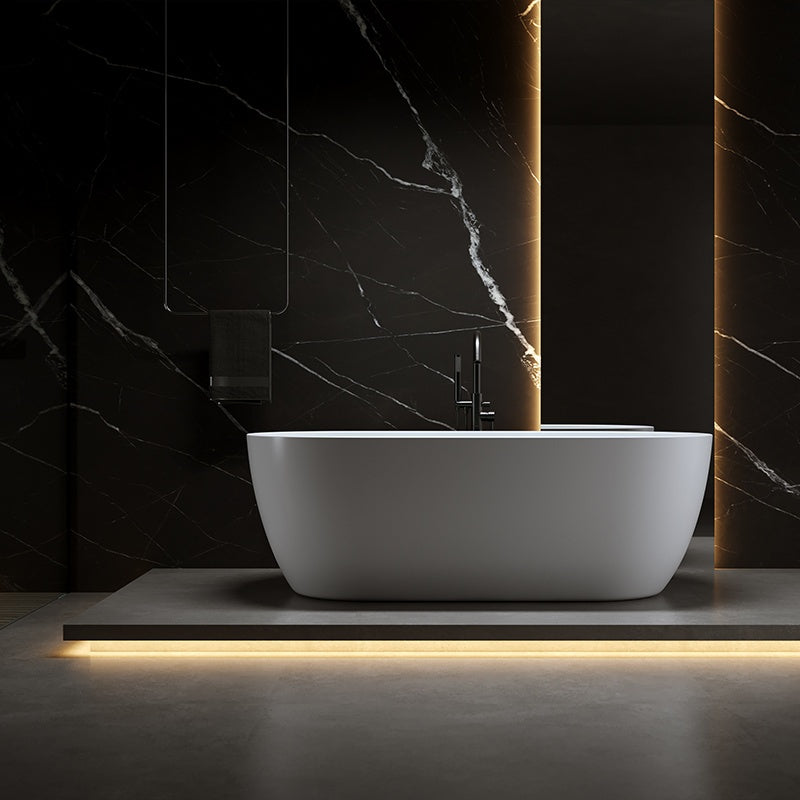 WANNA WOLNOSTOJĄCA PORTO 503A BIAŁA PRZELEW CHROM 150x75 CM PORTO-503A-150X75