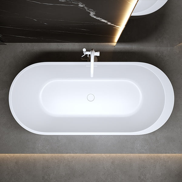 WANNA WOLNOSTOJĄCA PORTO 503A BIAŁA PRZELEW BIAŁY POŁYSK 150x75 CM PORTO-503A-P-WH