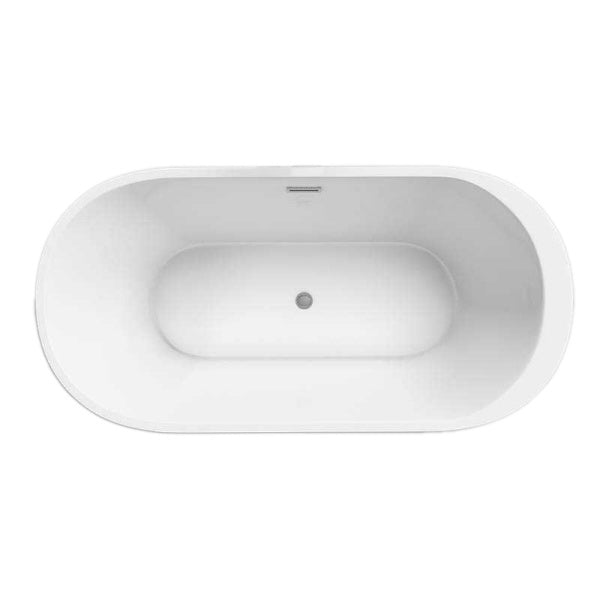WANNA WOLNOSTOJĄCA PORTO 503B CZARNA PRZELEW CHROM 170x75 CM PORTO-503B-BL-170X75