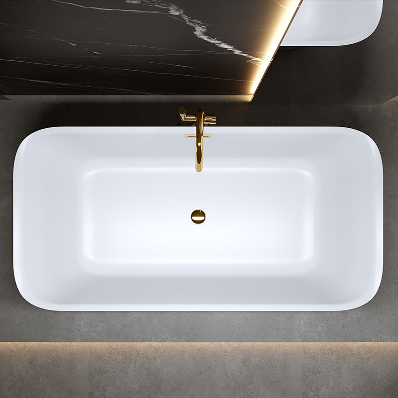 WANNA WOLNOSTOJĄCA VIANA 511A BIAŁA PRZELEW ZŁOTY 150x75 CM VIANA-511A-P-GL