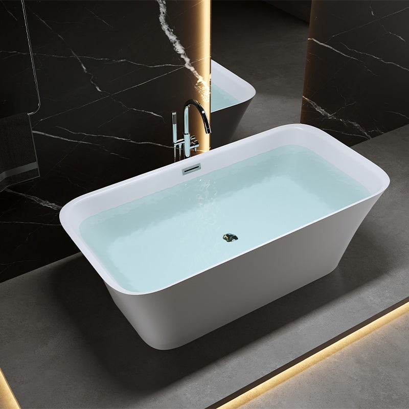 WANNA WOLNOSTOJĄCA VIANA 511A BIAŁA PRZELEW CHROM 150x75 CM VIANA-511A-150X75