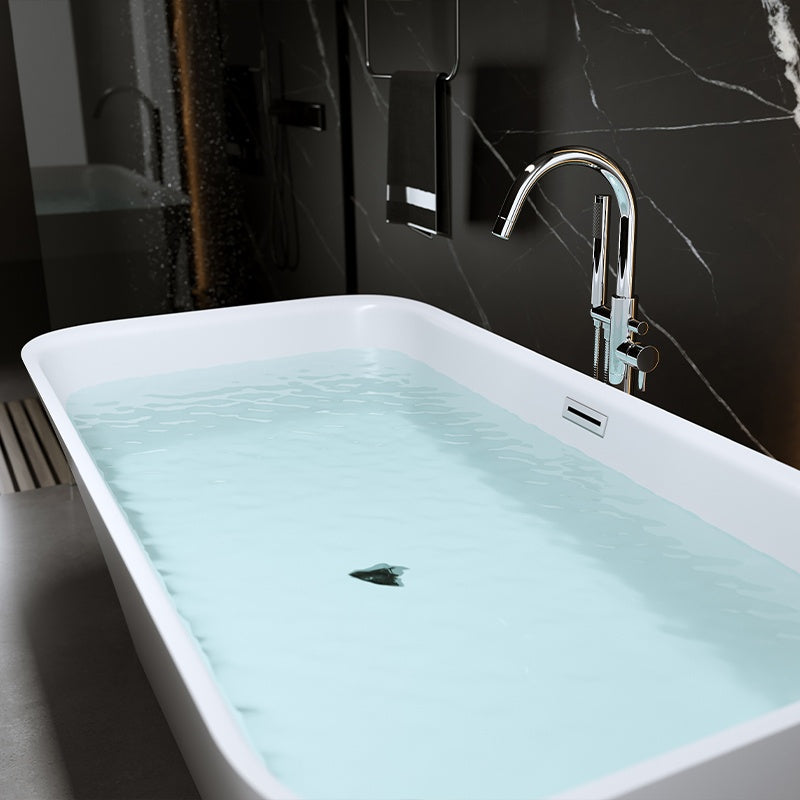 WANNA WOLNOSTOJĄCA VIANA 511A BIAŁA PRZELEW CHROM 150x75 CM VIANA-511A-150X75