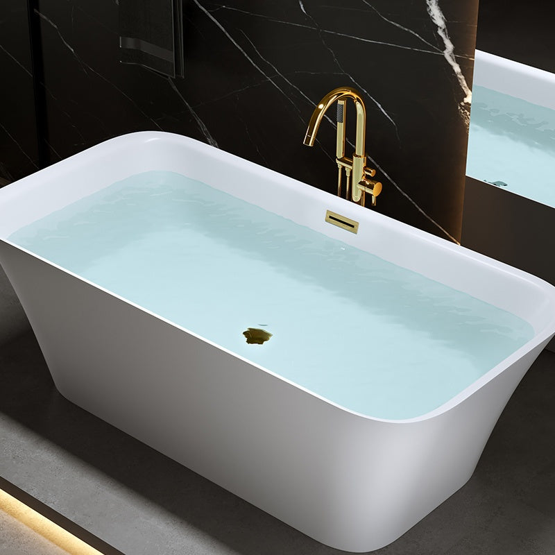 WANNA WOLNOSTOJĄCA VIANA 511B BIAŁA PRZELEW ZŁOTY 160x80 CM VIANA-511B-P-GL
