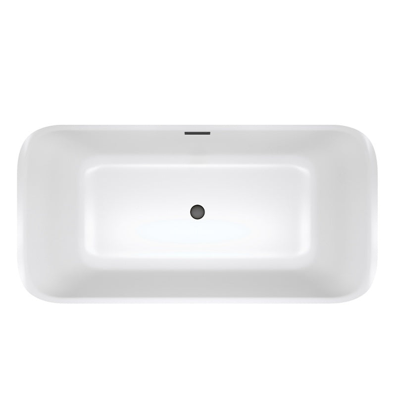 WANNA WOLNOSTOJĄCA VIANA 511B BIAŁA PRZELEW CZARNY 160x80 CM VIANA-511B-P-BL
