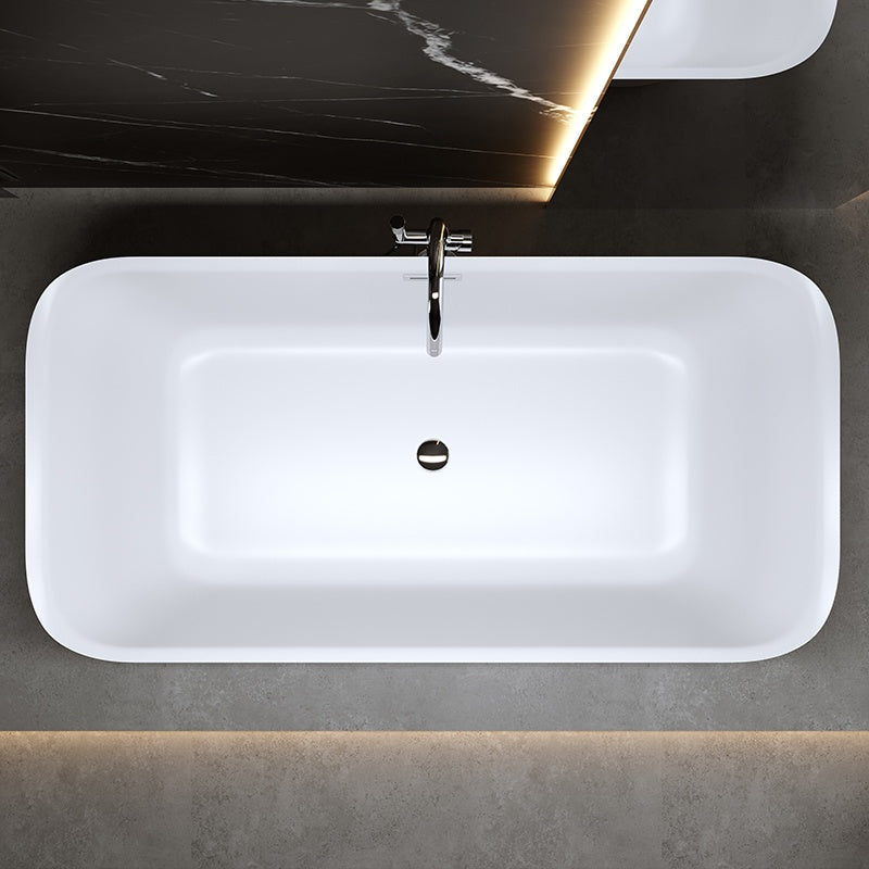 WANNA WOLNOSTOJĄCA VIANA 511C BIAŁA PRZELEW CHROM 170x80 CM VIANA-511C-170X80