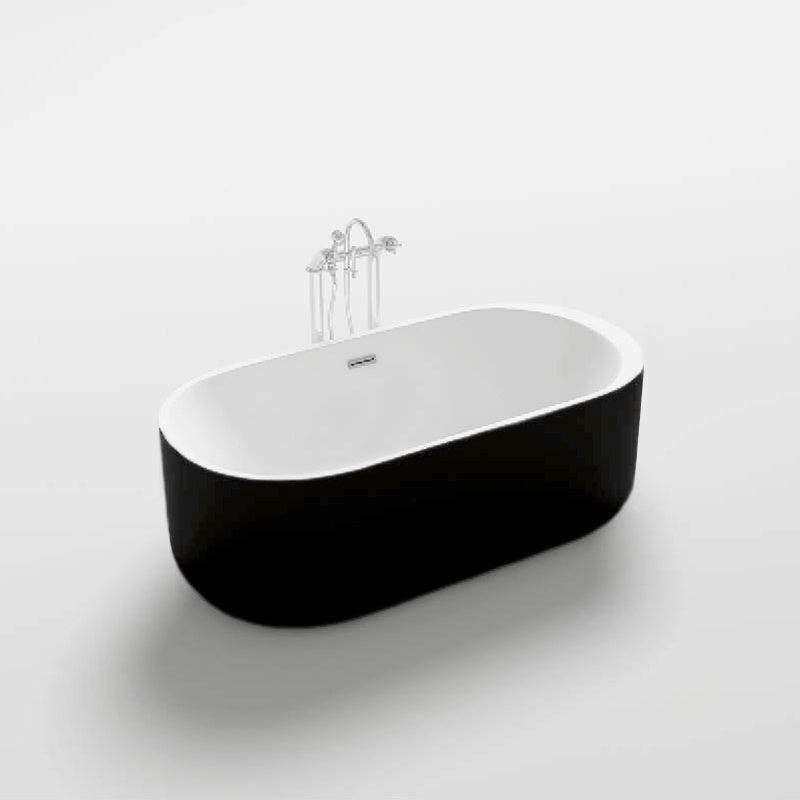 WANNA WOLNOSTOJĄCA VOX 501 CZARNA PRZELEW CHROM 170x80 CM VOX-501-BL-170