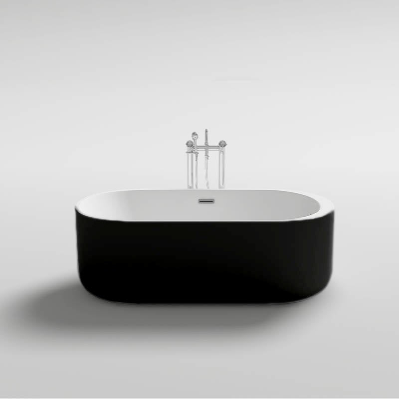 WANNA WOLNOSTOJĄCA VOX 501 CZARNA PRZELEW CHROM 170x80 CM VOX-501-BL-170