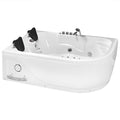 WANNA Z HYDROMASAŻEM CARMEN 631RH PRAWA BIAŁA 180x120 CM CARMEN-631H-R-180