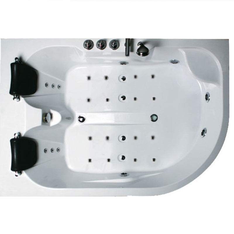 WANNA Z HYDROMASAŻEM CARMEN 631RH PRAWA BIAŁA 180x120 CM CARMEN-631H-R-180