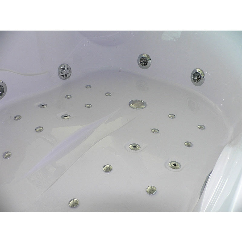 WANNA Z HYDROMASAŻEM CARMEN 631RH PRAWA BIAŁA 180x120 CM CARMEN-631H-R-180