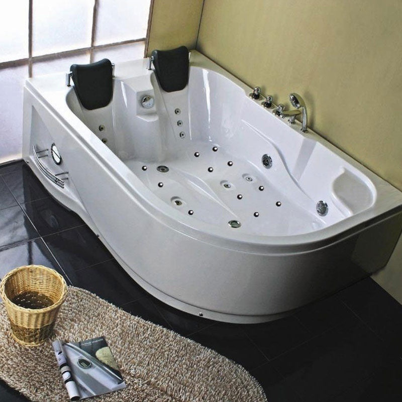 WANNA Z HYDROMASAŻEM CARMEN 631RH PRAWA BIAŁA 180x120 CM CARMEN-631H-R-180