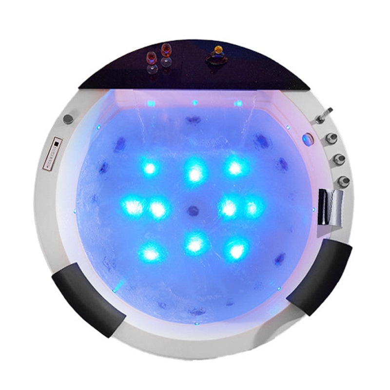 WANNA Z HYDROMASAŻEM DELLA 916 Z OBUDOWĄ BRĄZOWĄ 155x155 CM DELLA-916-155-OBU-BR