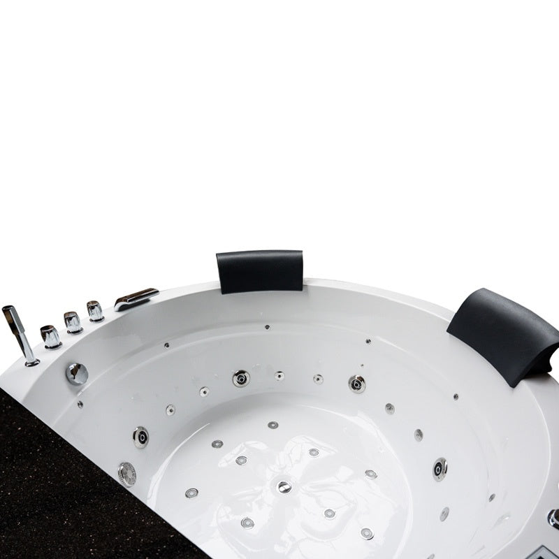 WANNA Z HYDROMASAŻEM DELLA 916 Z OBUDOWĄ BRĄZOWĄ 155x155 CM DELLA-916-155-OBU-BR