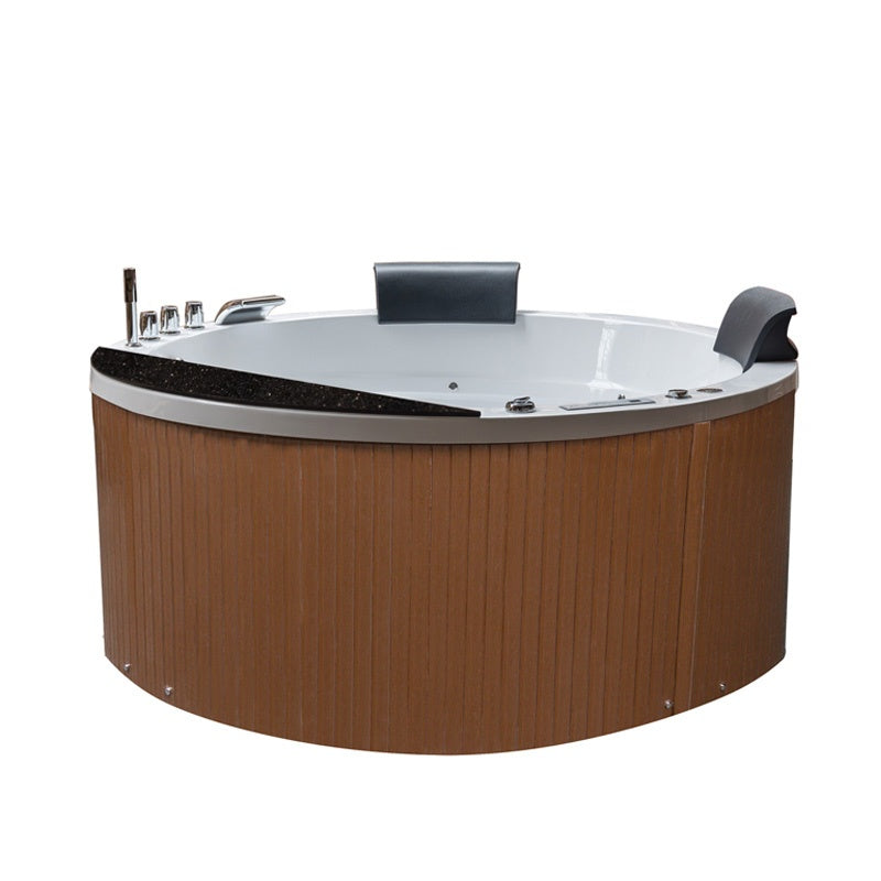 WANNA Z HYDROMASAŻEM DELLA 916 Z OBUDOWĄ BRĄZOWĄ 155x155 CM DELLA-916-155-OBU-BR