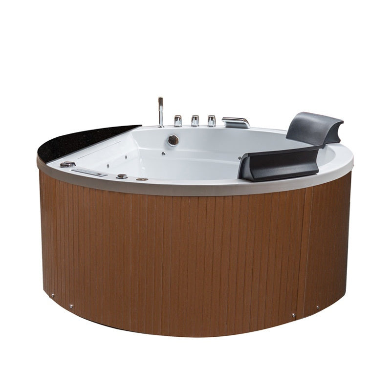WANNA Z HYDROMASAŻEM DELLA 916 Z OBUDOWĄ BRĄZOWĄ 170x170 CM DELLA-916-170-OBU-BR