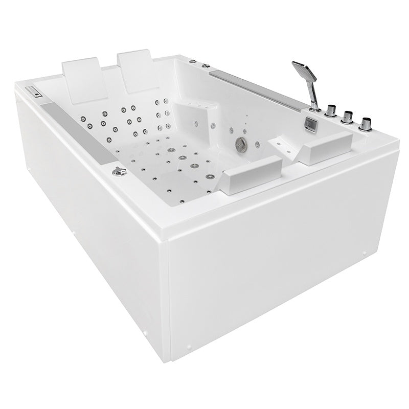 WANNA Z HYDROMASAŻEM KARI 942 BIAŁA 180x120 CM KARI-942-WH-180X120