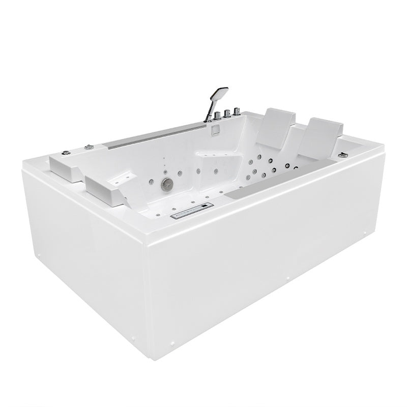 WANNA Z HYDROMASAŻEM KARI 942 BIAŁA 180x120 CM KARI-942-WH-180X120