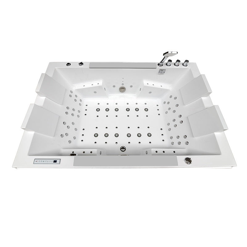 WANNA Z HYDROMASAŻEM KARI 942 BIAŁA 180x120 CM KARI-942-WH-180X120