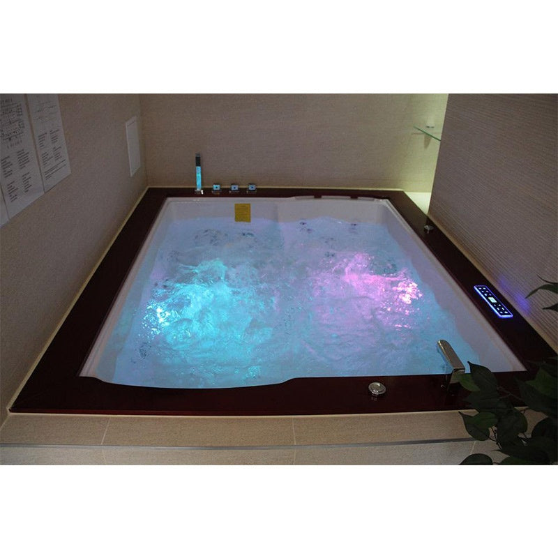 WANNA Z HYDROMASAŻEM DIABLO 666 Z OBUDOWĄ I DESKĄ 180x150 CM DIABLO-666+DESKA+OBU