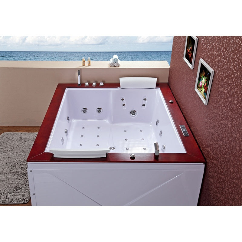 WANNA Z HYDROMASAŻEM DIABLO 666 Z OBUDOWĄ I DESKĄ 180x150 CM DIABLO-666+DESKA+OBU